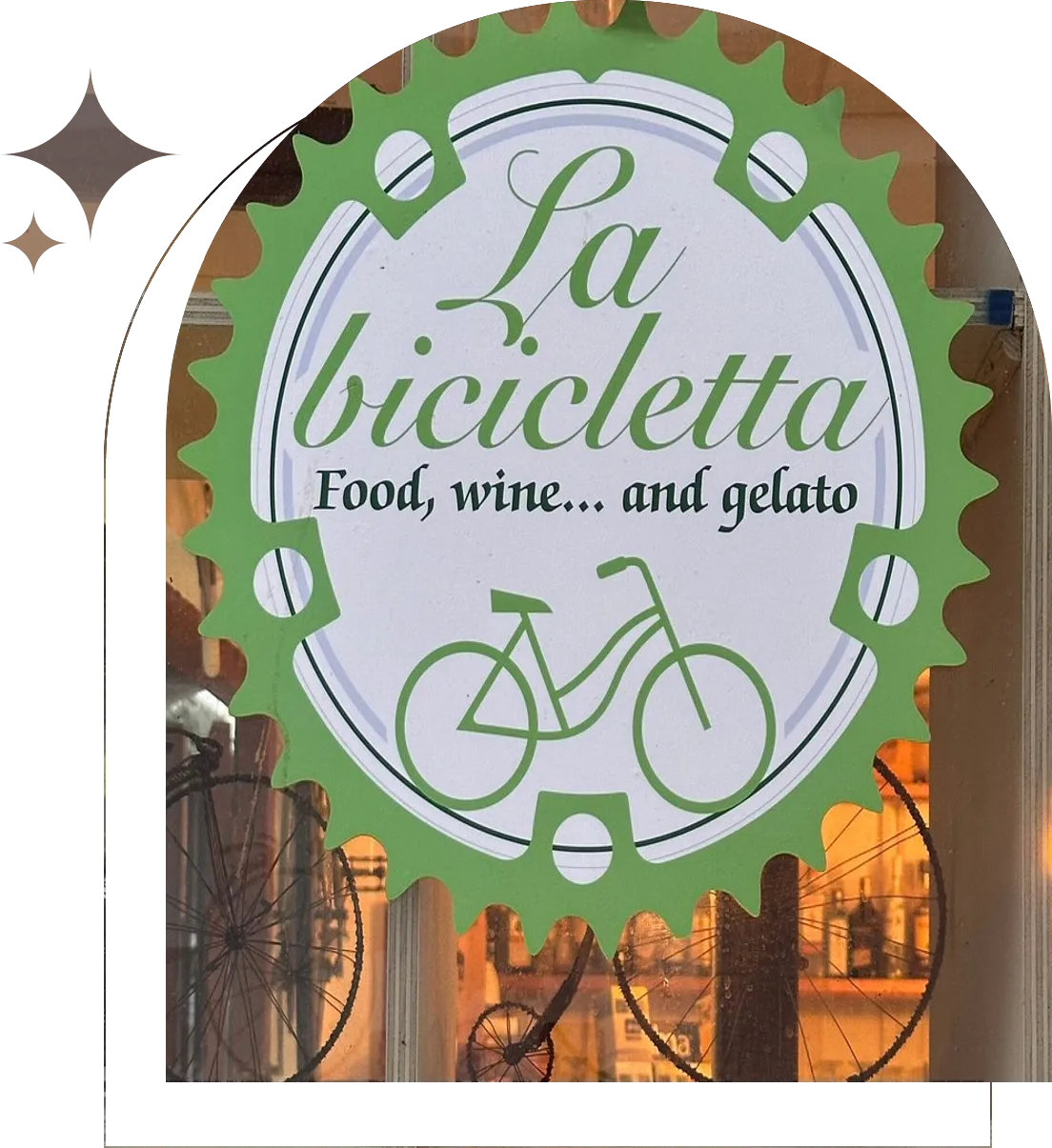 Logo escaparate heladeria